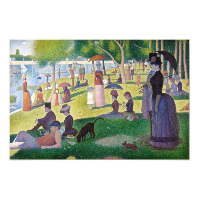 Foto Georges Seurat - Um Domingo na La Grande Jatte (Frente)