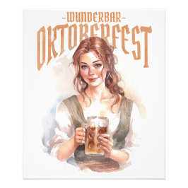 Foto  german girl with a beer for Oktoberfest