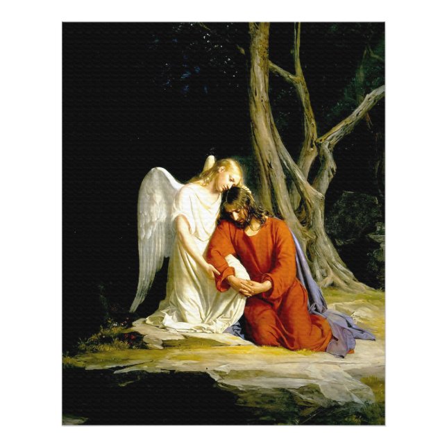 Foto Gethsemane por Carl Heinrich Bloch 1805 (Frente)
