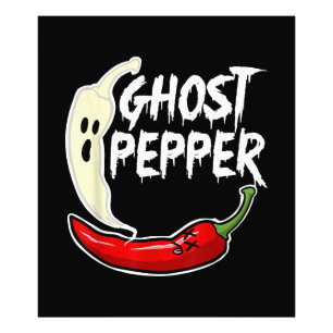 Foto Ghost Pepper Funny Spicy Hot Halloween Peppe