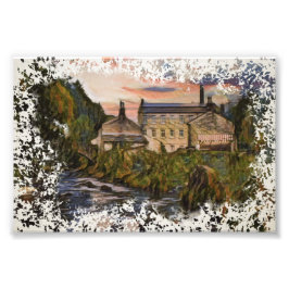 Foto Gibson Mill Sunset Oil Painting Style