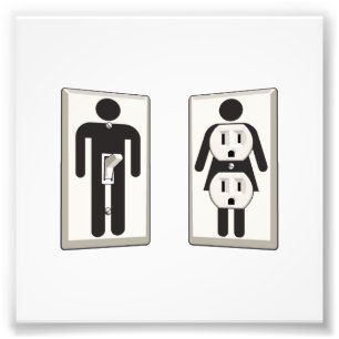 Foto Girado sobre interruptor e soquete masculinos e