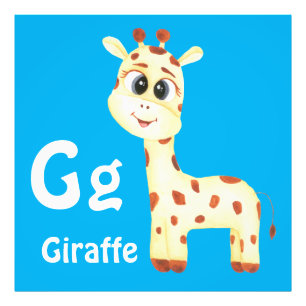 Foto Giraffe personaliza ABC: Carta G - Adicionar seu n