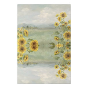 Foto Girassol moderno Aquarela e imagem personalizada