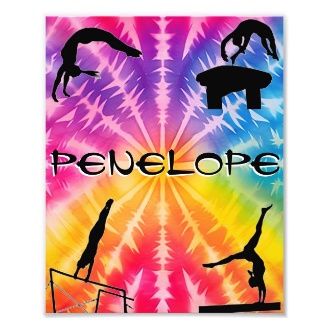 Foto Girls Gymnastics Rainbow Tie-Dye (Frente)