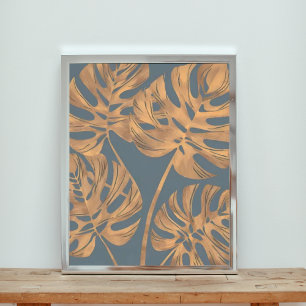 Foto Glam Monstera deixa em Cinzas de carvão