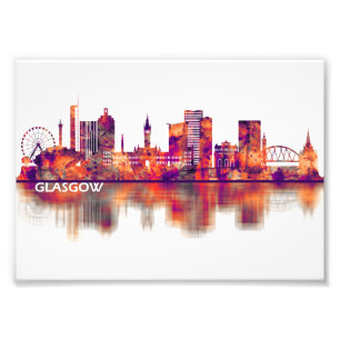 Foto Glasgow Scotland Skyline