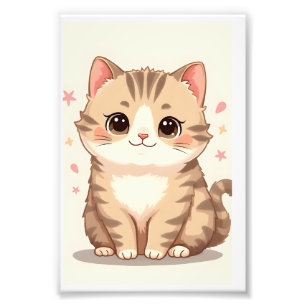 Foto Gleeful Cat: Bela Arte Kawaii Kitten para Qualquer
