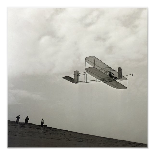Foto Glider Test Flight Aviation Wright Brothers (Frente)