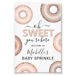 Foto Glitter Donut Baby Sprinkle Menina Bem-Vinda