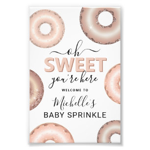 Foto Glitter Donut Baby Sprinkle Menina Bem-Vinda