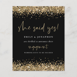 Foto Glitter Dourada Do Orçamento Ela Disse Sim No