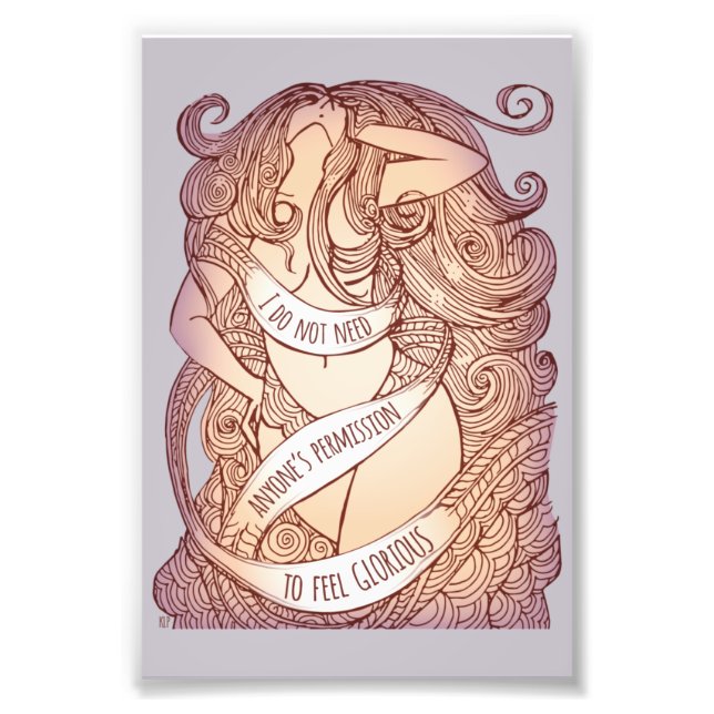 Foto Glorioso Impressão em Lilac (Frente)