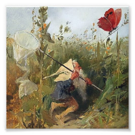 Foto “Gnome Capturando Borboletas” por Heinrich Schlitt