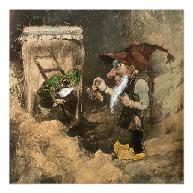 Foto "Gnome e Sapo em um Jar", por Heinrich Schlitt (Frente)