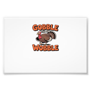 Foto Gobble Até Você Cambalear � Camisa de desenho anim