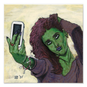 Foto Goblin Girl Phone Selfie Fantasy Art Photo Impress