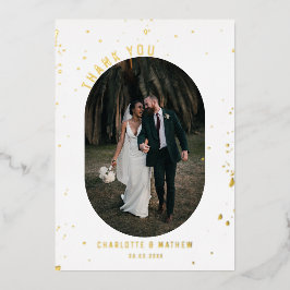 Foto Gold Foil Splatter Obrigado