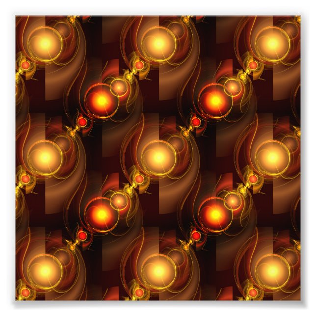 Foto Gold Modern Boho Elegant Abstract Art Pattern #501 (Frente)