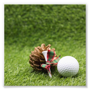 Foto Golfe de Natal e cone de pinho para golfe