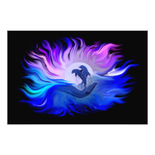 Foto Golfinhos no Moonligh Photo Extension