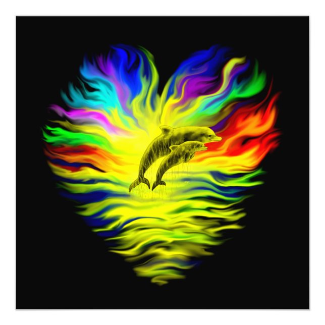 Foto Golfinhos no Sol (Frente)