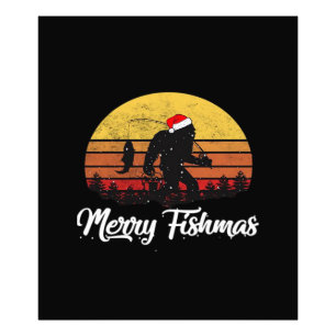 Foto Gorducho de Natal Chapéu de Papai Noel Alegre Peix