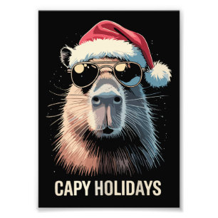 Foto Gorro Divertido de Natal Capivara Férias de Natal 