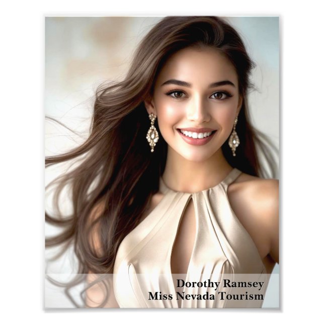 Foto Gradient Border 8x10 Photogenic Pageant Print (Frente)