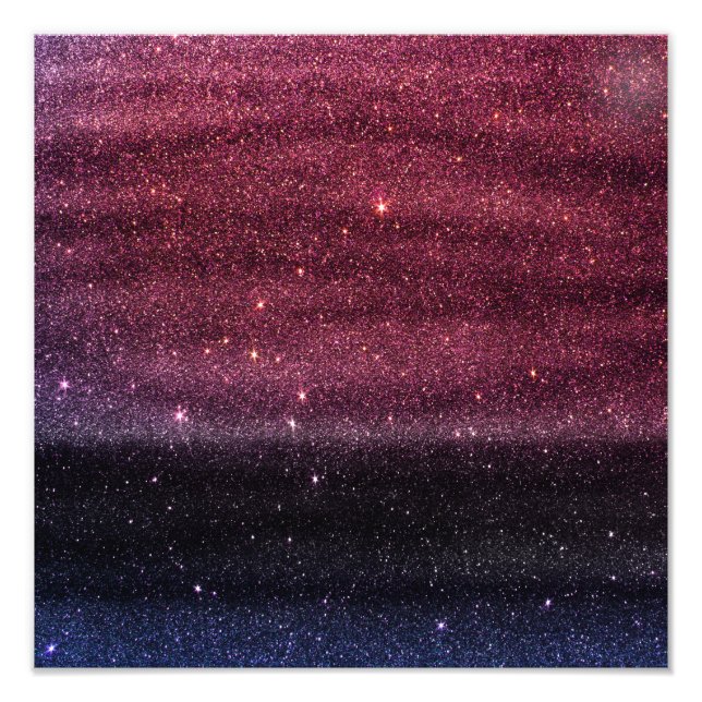 Foto Gradiente Faux Purple e Blue Glitter (Frente)