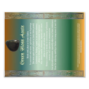 Foto Gráfico de Propriedades de Agate de Mosa Verde