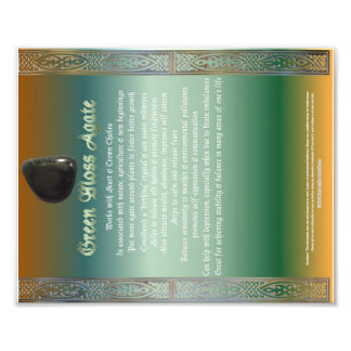Foto Gráfico de Propriedades de Agate de Mosa Verde