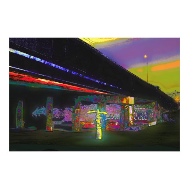 Foto Grafite DA PONTE DA RUA WYKEHAM (Frente)