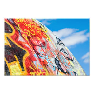 Foto grafite do planeta