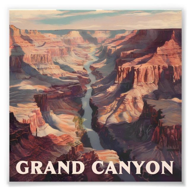 Foto Grande Canyon EUA vintage (Frente)