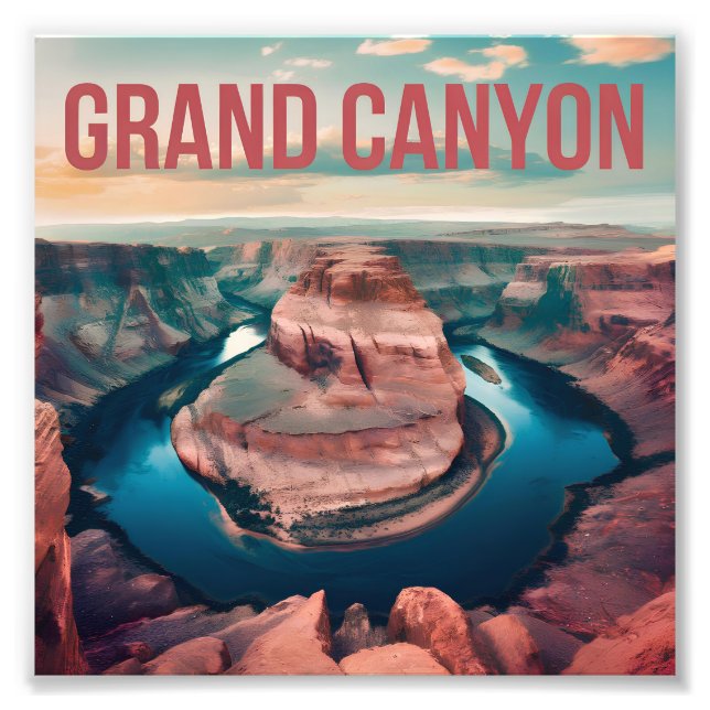 Foto Grande Canyon EUA vintage (Frente)