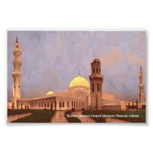 Foto Grande Mesquita do Sultão Qaboos, Muscat em um Pos