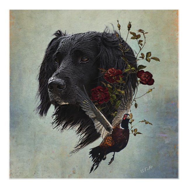 Foto Grande Munsterlander com faisão (Frente)