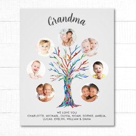 Foto Grandma Photo Collage Poster