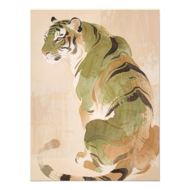 Foto Green Tiger Painting (Frente)