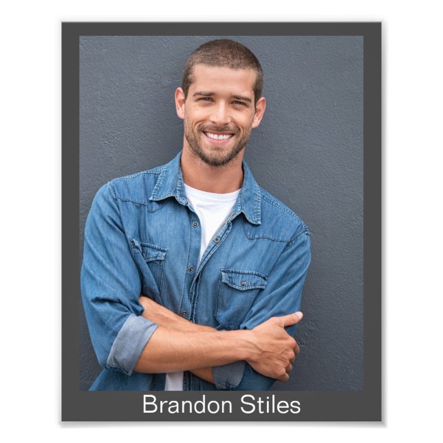 Foto Grey Background Headshots for Actors - 8x10 Prints (Frente)