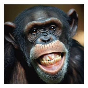 Foto Grinning Chimpanzé
