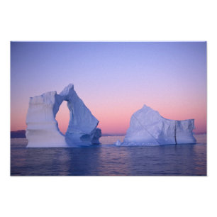 Foto Groenlândia, Iceberg ao pôr do sol.