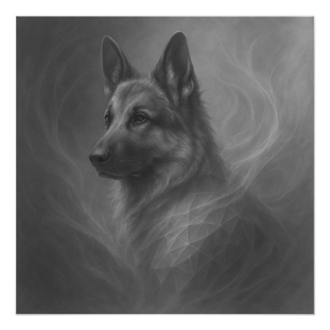 Foto Guardian Spirit – German Shepherd Geometry (Frente)