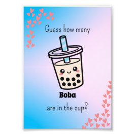 Foto Guess How Many Boba Are in the Cup? Gender Reveal