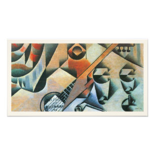 Foto Guitarra (Banjo) e Óculos, Juan Gris, Arte Antigo