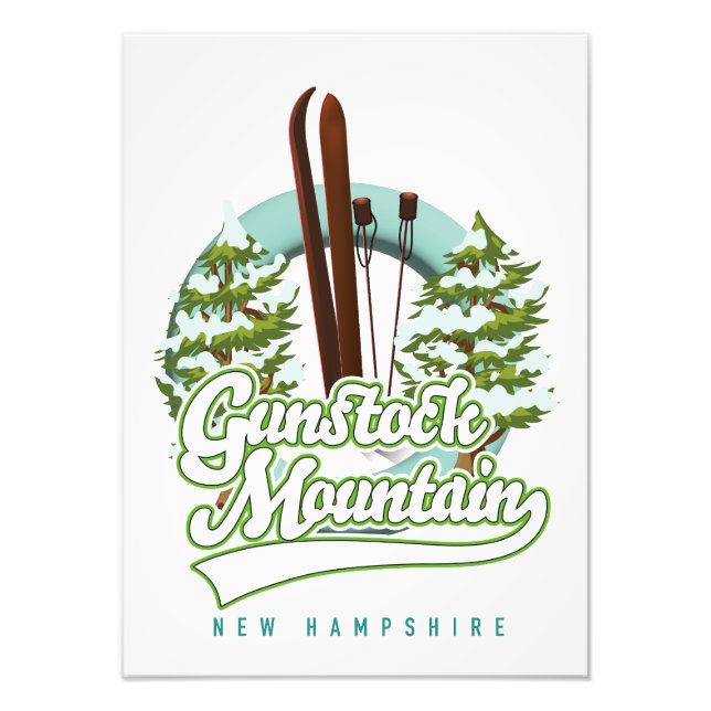 Foto Gunstock Mountain New Hampshire ski poster (Frente)