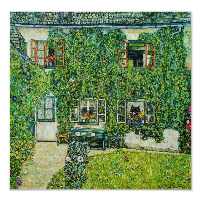 Foto Gustav Klimt - A Casa de Guardaboschi (Frente)