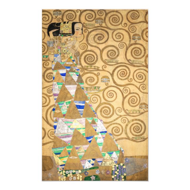 Foto Gustav Klimt - Expectativa, Stoclet Frieze (Frente)