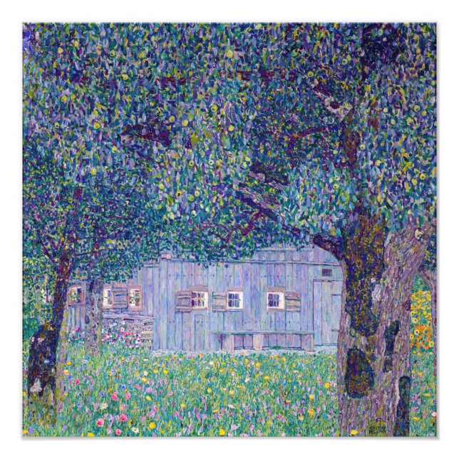 Foto Gustav Klimt - Farmhouse no Alto da Áustria (Frente)